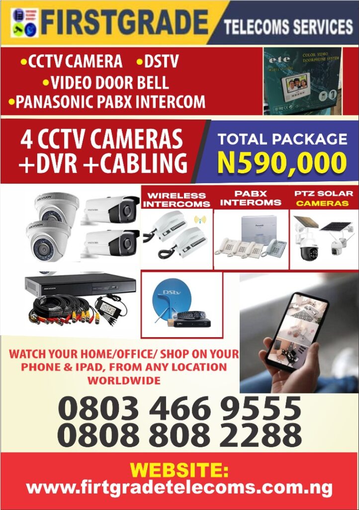 cctv camera prices including installation price in lagos